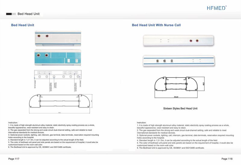 Bed Head Unit - HFMED Hospital Panel